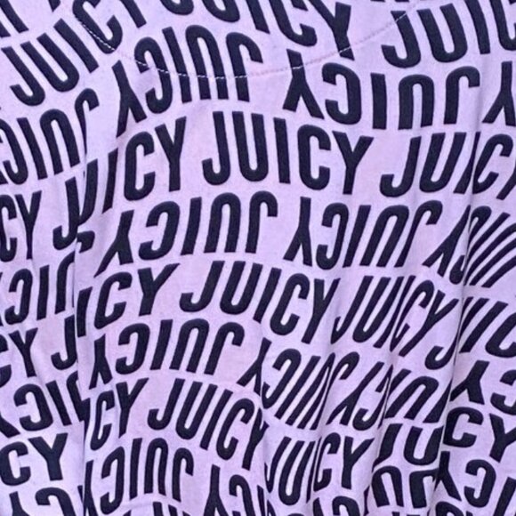 Juicy Couture Spell-Out Bathrobe-XL- Luxe Short Tie Jersey Knit Pink Spa Y2K 90s - Picture 8 of 12
